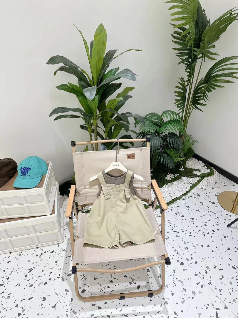 K6081  韩版 透气纯色背带裤套装