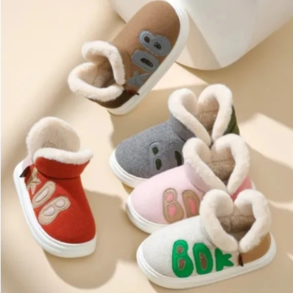 大8171 加绒加厚毛保暖高帮包跟棉窝棉鞋