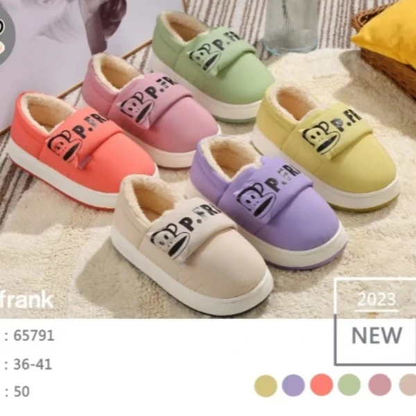 【X4】75791/65791大嘴猴棉窝时尚温暖双脚家居棉鞋