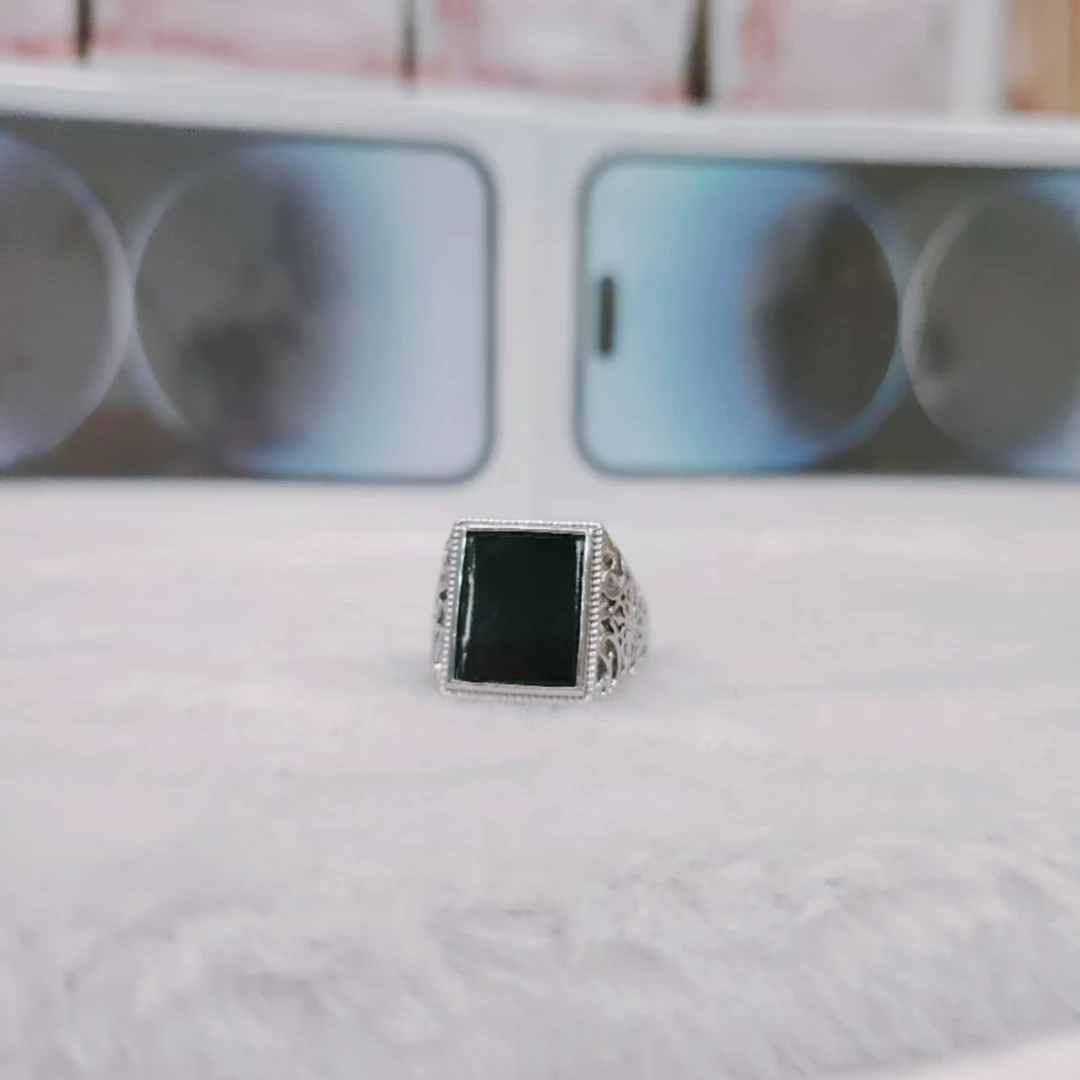 【小徐严选】高端设计款天然A货翡翠男戒-