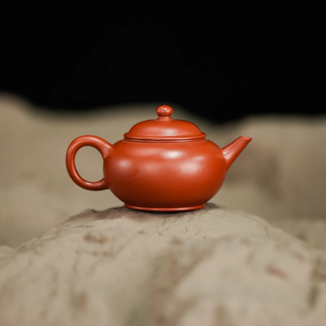 范家壶庄《水平》朱泥100cc好礼系列手工紫砂壶