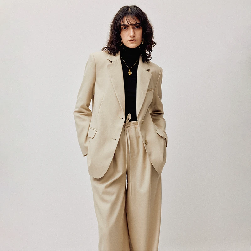 LIYIHAN精仿羊毛老钱高级感廓形西装