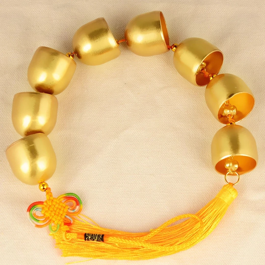 黄铜铃铛铜风铃挂饰金属铜铃铛挂件阳台铜铃铛工艺品挂件