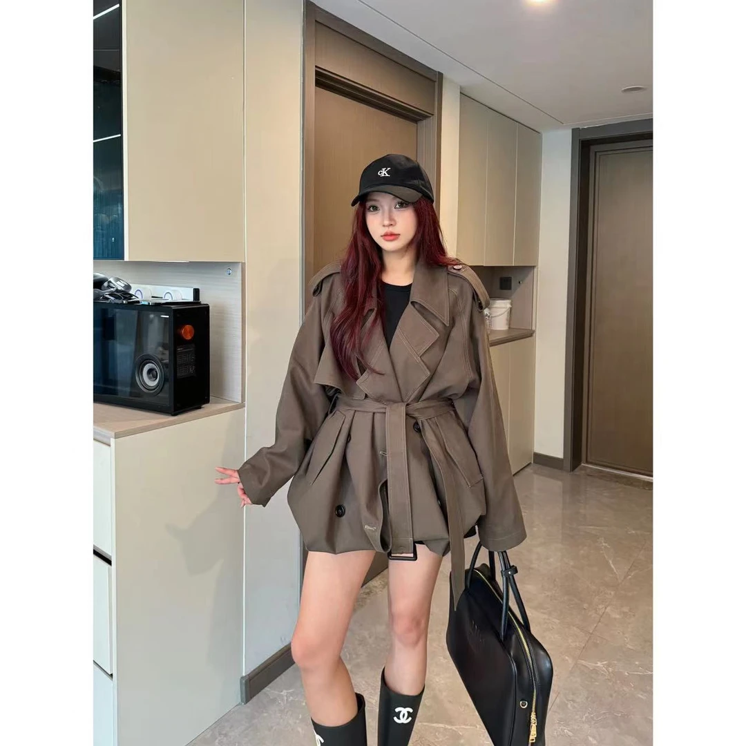 Xiaix【暖阳私语】设计师款中长款两穿风衣FY1202