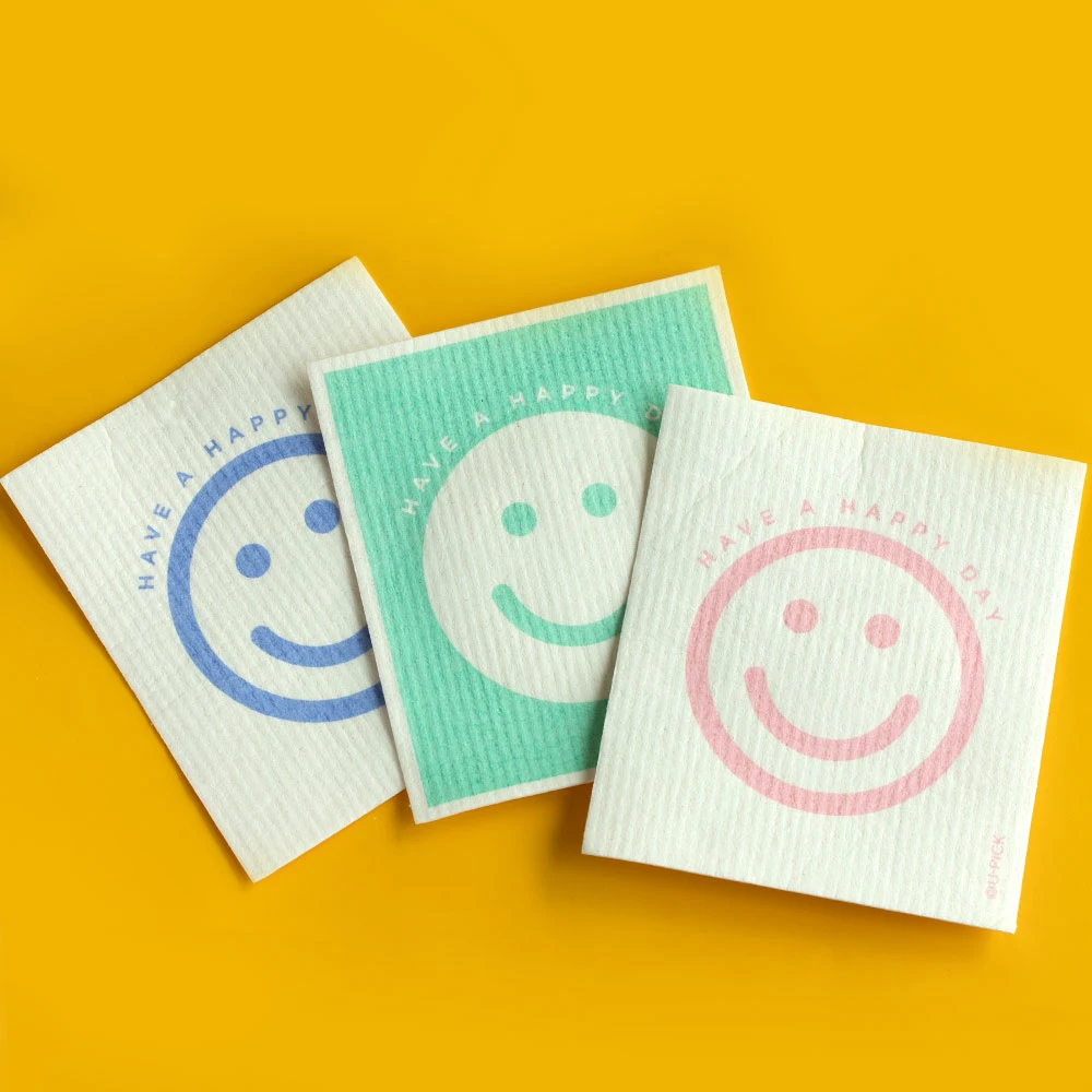 UPICK原品生活 进口木浆棉抹布干湿两用环保百洁布杯垫杀菌