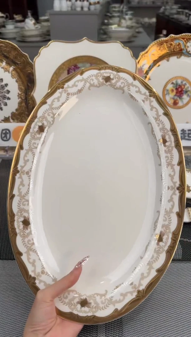 【闪购商品】瓷片14英寸鱼盘福利款微瑕