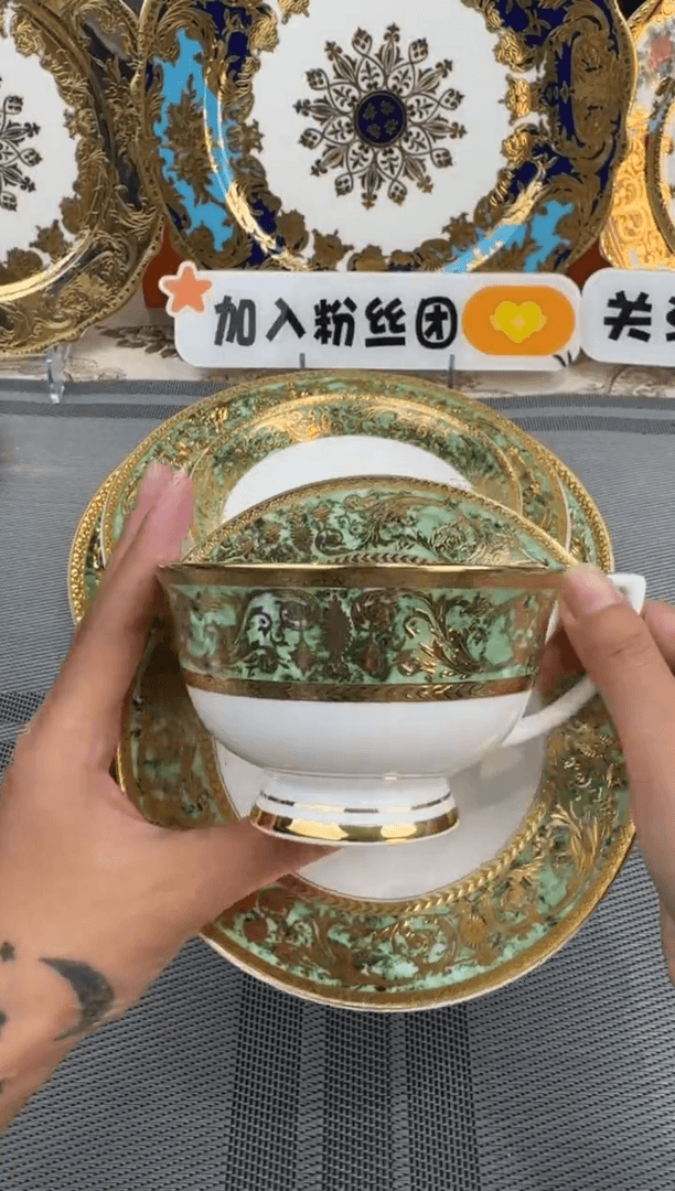 【闪购商品】瓷片一杯一碟 福利价