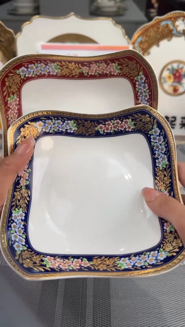 【闪购商品】瓷片6英寸沙拉碗红绿混搭 2个