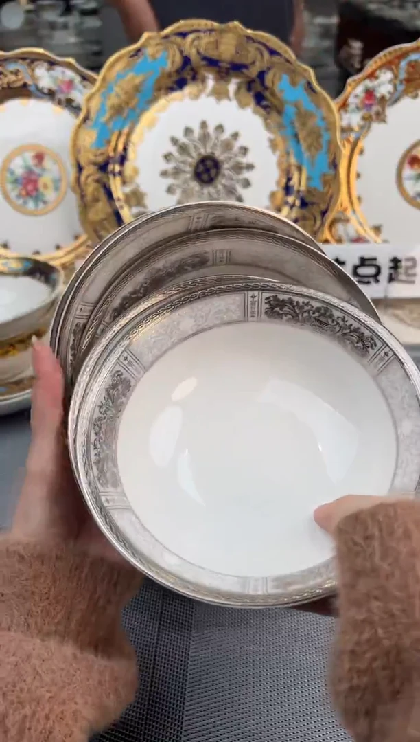 【闪购商品】瓷摆件6寸水果碗5个