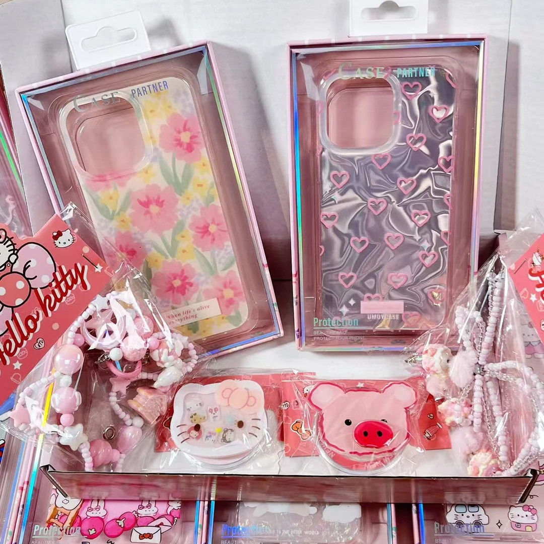 双层IMD手机壳适用于苹果型号可爱动漫透明创意卡通全包防摔少女