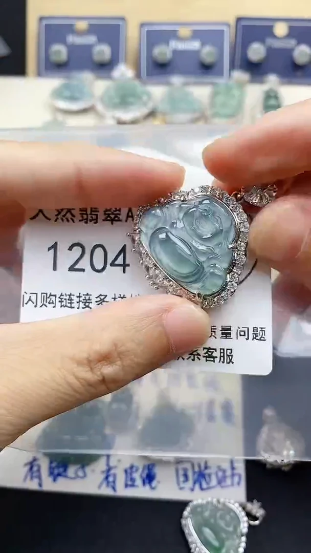 【闪购商品】翡翠颈饰未镶嵌天然A货翡翠
