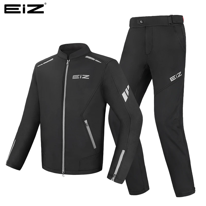 EIZ摩托车骑行服机车赛车防风防摔冬四季防泼水保暖通勤套装男女