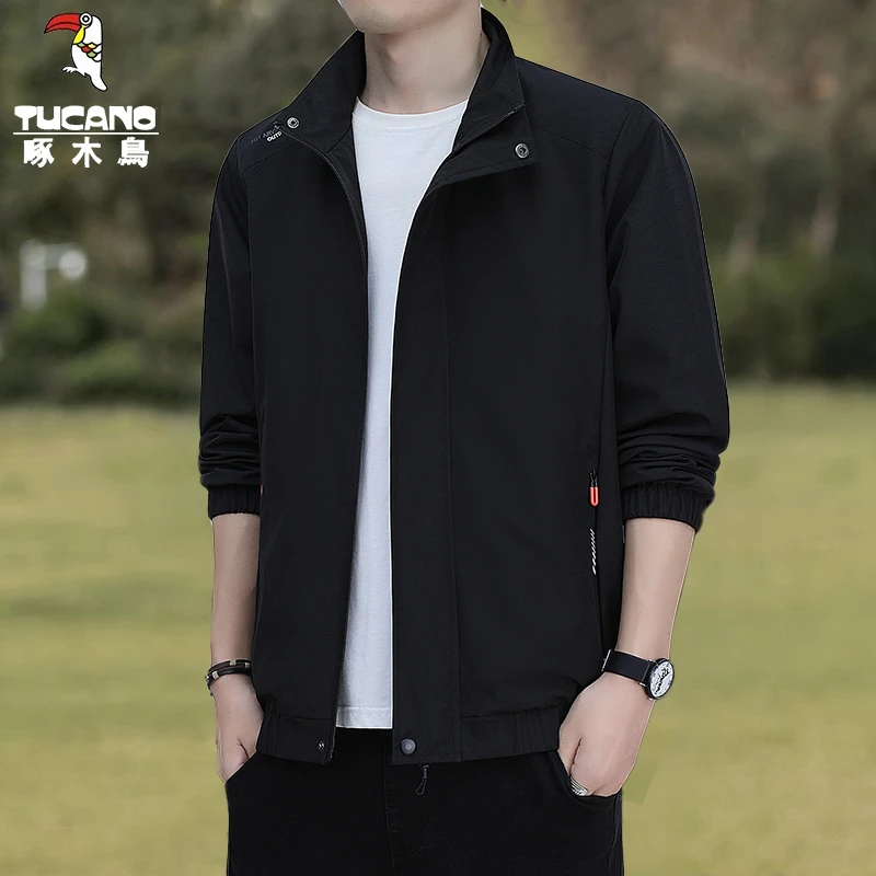 TUCANO/啄木鳥休闲男外套夹克立领防风加厚加绒春秋季夹克外套男