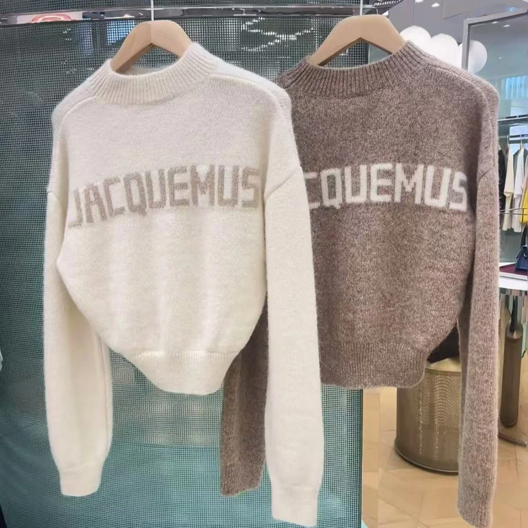 全新未使用  JACQUEMUS新款后背字母针织衫 不支持七天