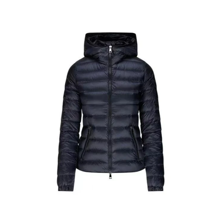 全新未使用 MONCLER  BLES系列蓝色连帽拉链羽绒服 不支持七天