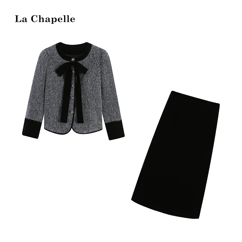 拉夏贝尔Homme/【南法情人】秋冬气质复古显瘦套装LA4ZL100753