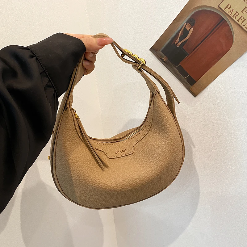 【铂昂】网红洋气时尚百搭简约单肩肩包女士韩版小众复古斜跨小包包