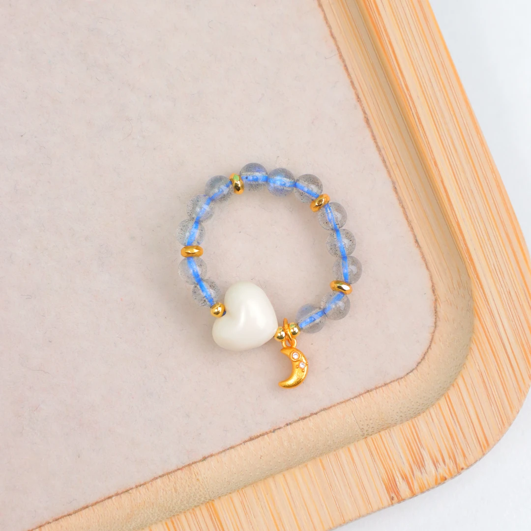 【琪琪珠宝】猛犸牙爱心戒指