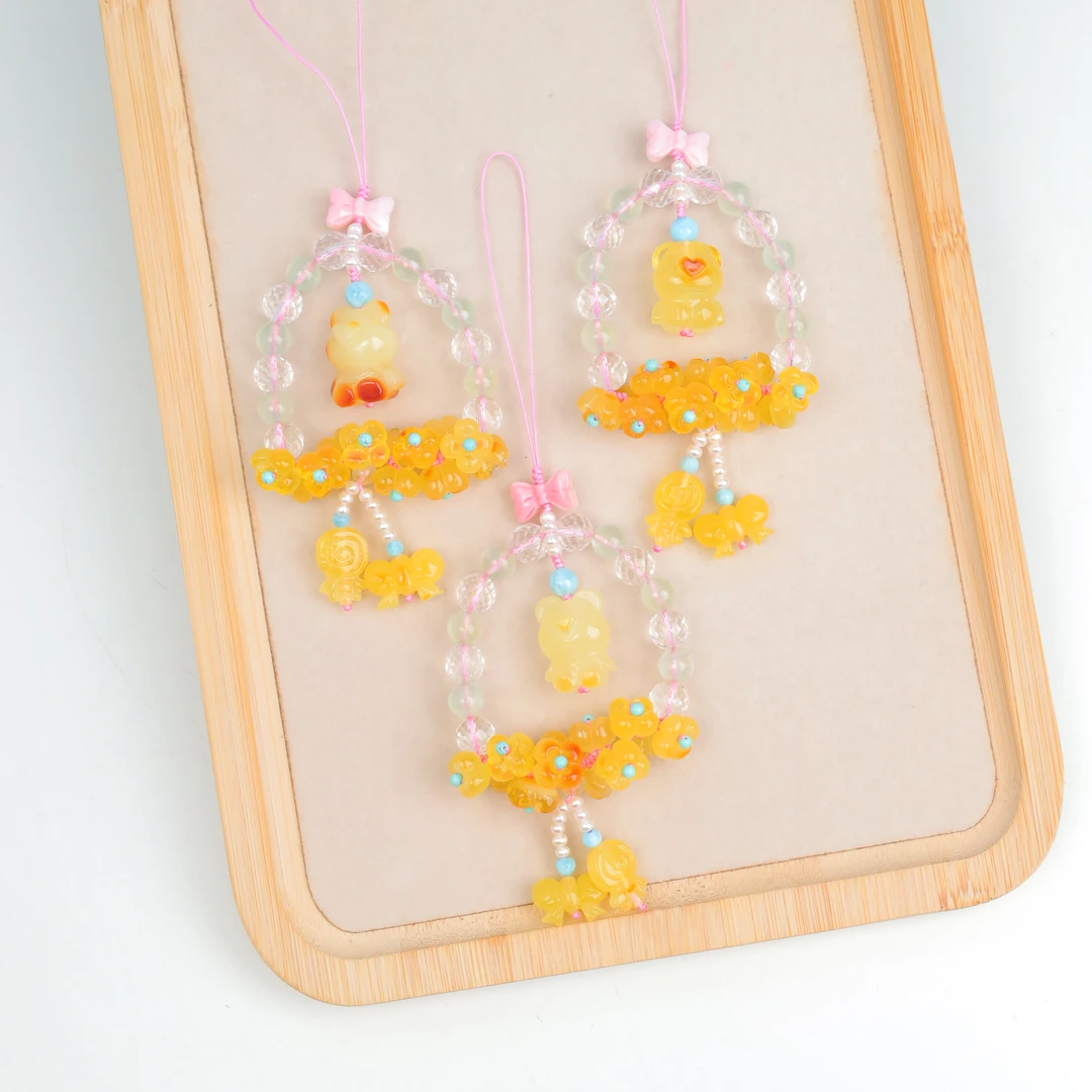 蜜蜡小熊挂件——多样性发货发其一