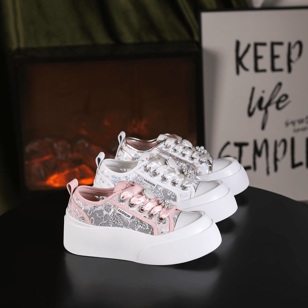 【尺码不多了】时尚厚底增高5cm潮流百搭女士休闲鞋23692