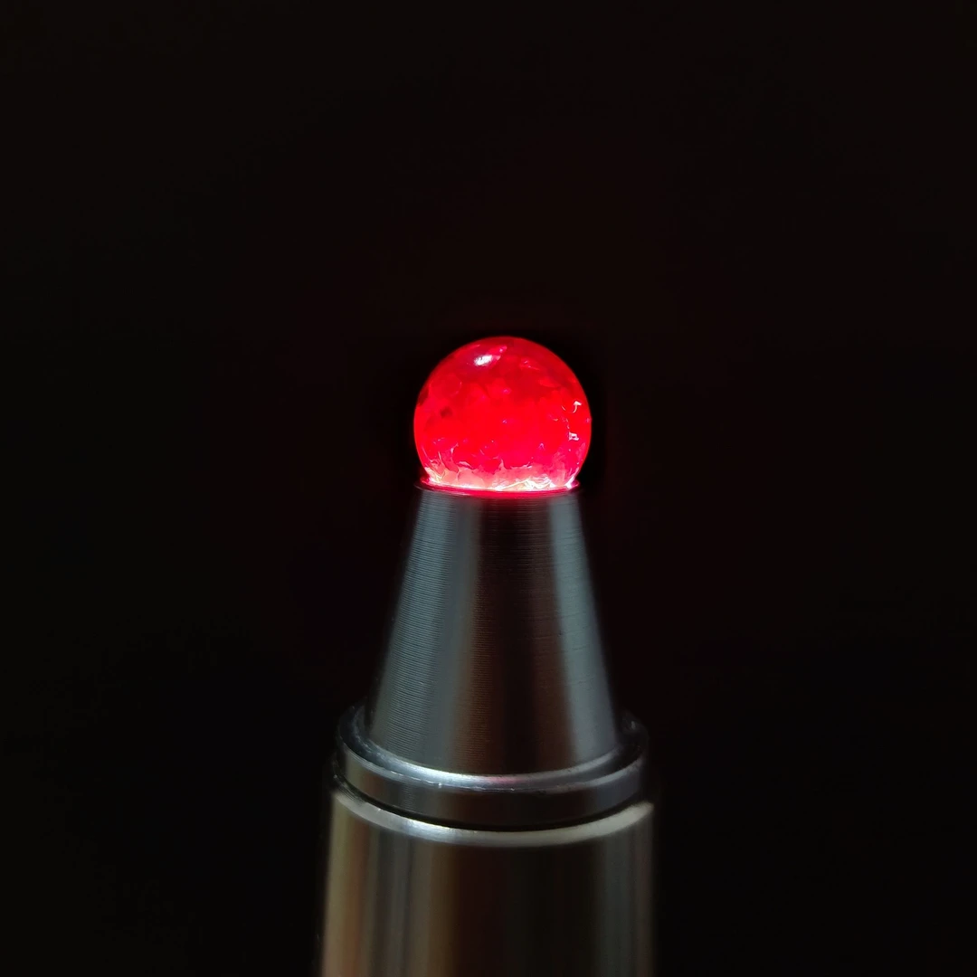 大地灵脉 含辰砂工艺品天然原矿全透晶体散珠朱砂单颗DIY手串配件