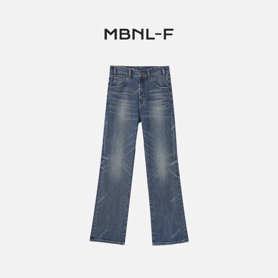 MBNL-F  “猫须裤” 2024F/W新品  水洗牛仔裤 秦磊XM-5C0291