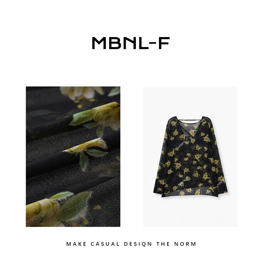 “巴黎花卉” 夏季休闲百搭防晒罩衫T恤 T秦磊XM-SY5052