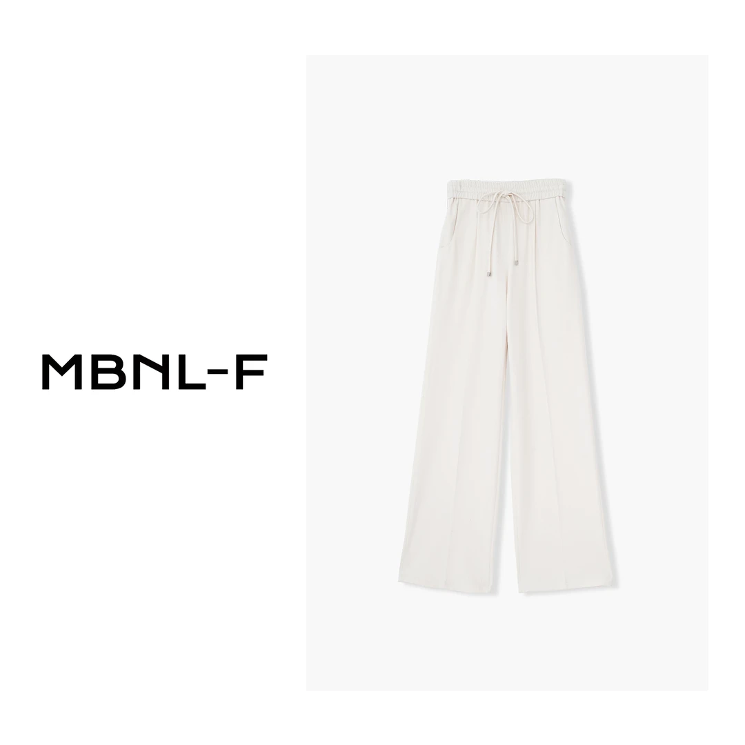 MBNL-F优雅双面呢舒适纯色休闲垂感长裤 XM-V1150