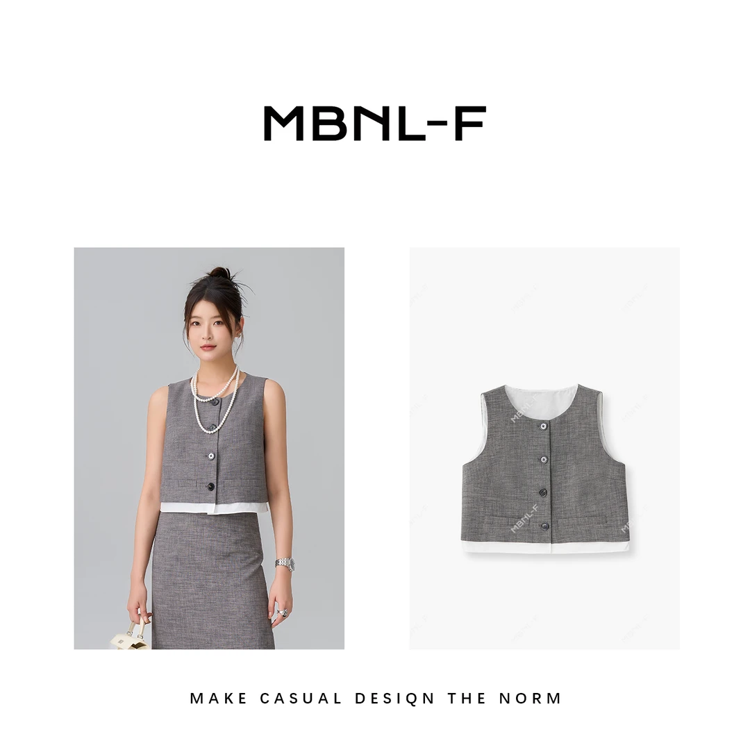 帕洛玛 2024F/W新品 休闲百搭马甲 F秦磊F秦磊XM-MJ119