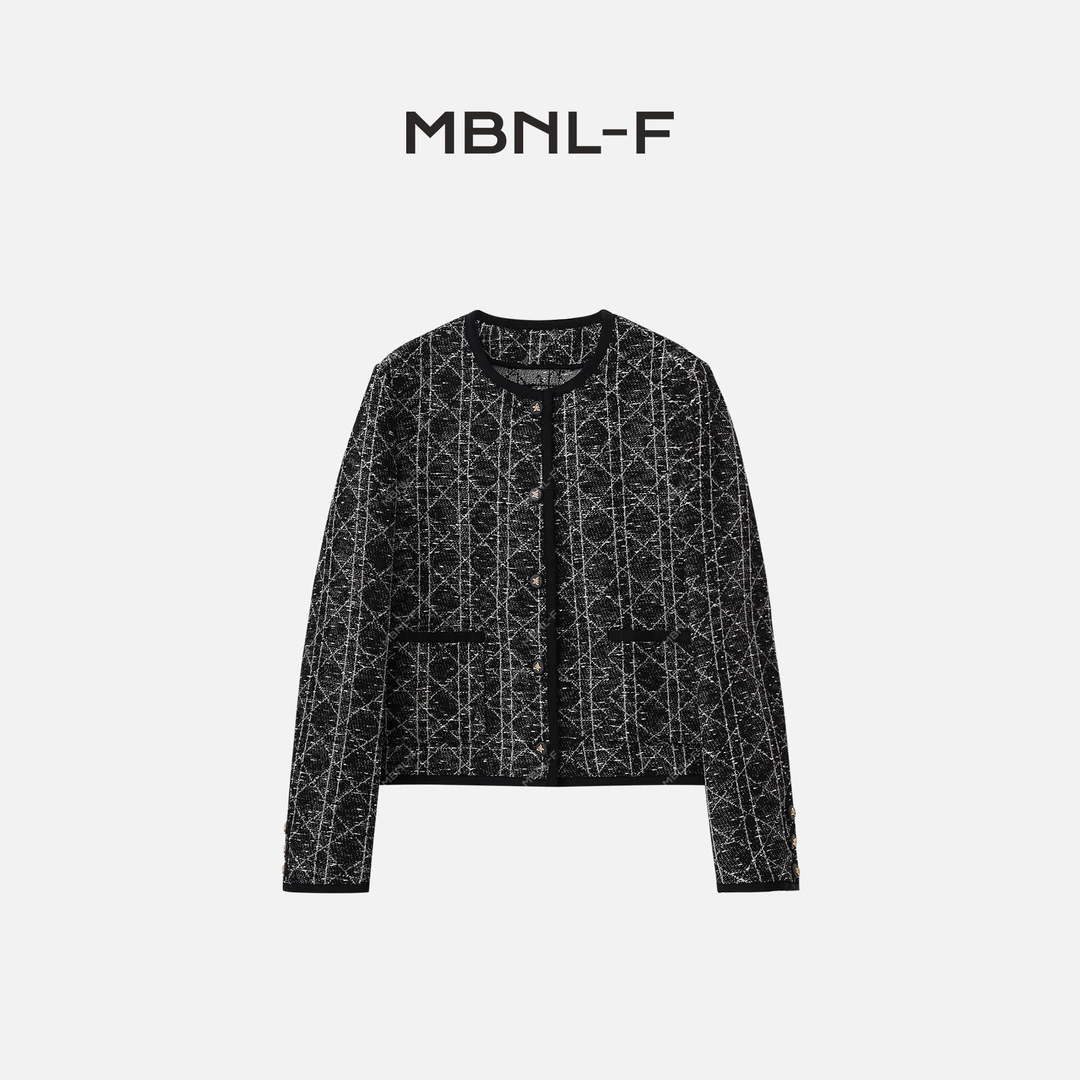 MBNL-F“盐岛彼岸线” 2024新品 百搭小香风外套 T秦磊XM-WT99463