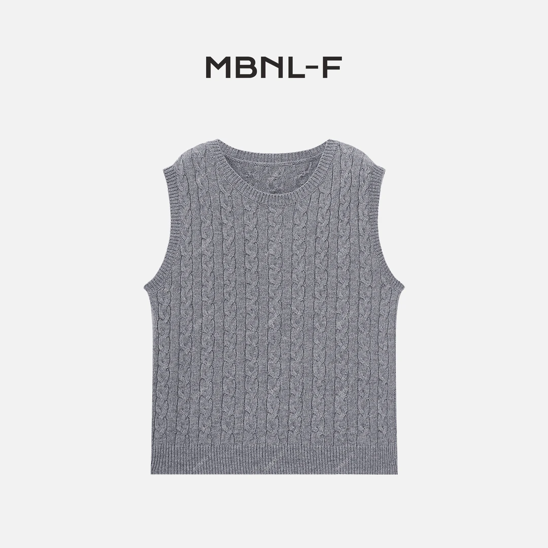 MBNL-F “拉花马甲” 2024F/W新品 经典高级背心马甲 秦磊XM-MJ1012