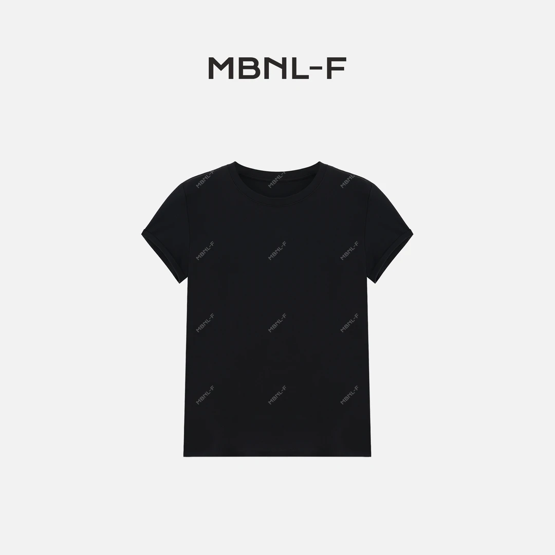 MBNL-F“卷边T”2025S/S新品 百搭纯棉短袖T恤 秦磊XM-CZT3398