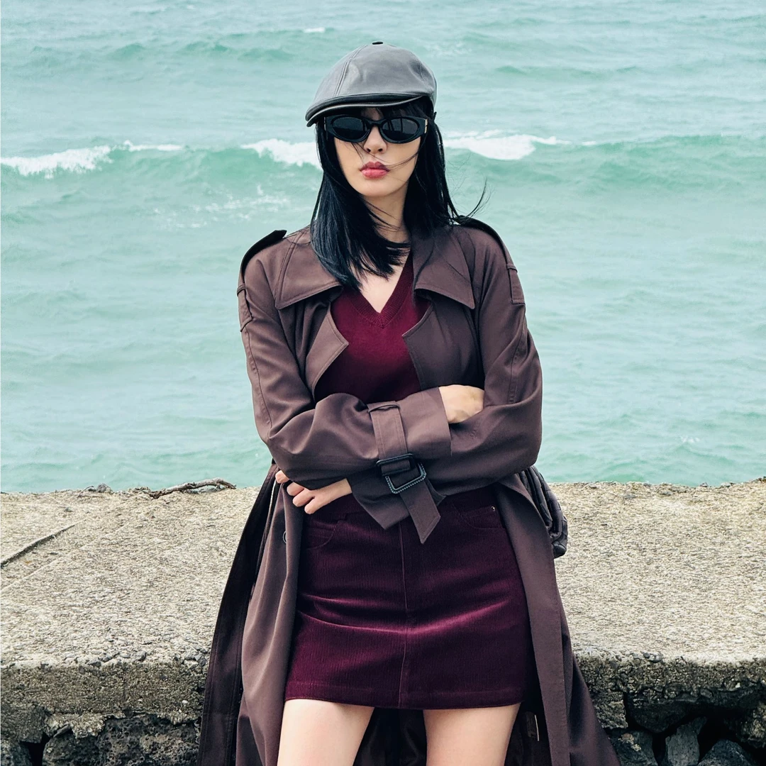 MBNL-F “复古系” 2024F/W新品 咖色风衣外套 秦磊XM-FYN001