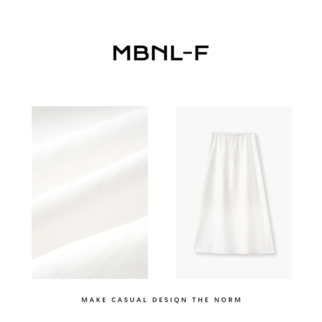 白麻裙 2024F/W新品 春秋气质百搭裙 T秦磊XM-QZ1868