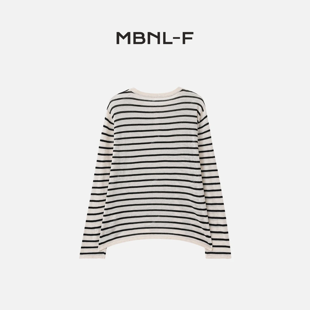 MBNL-F“牧马条纹” 2024F/W 100%羊毛老钱亨利领T恤 秦磊XM-SY2771