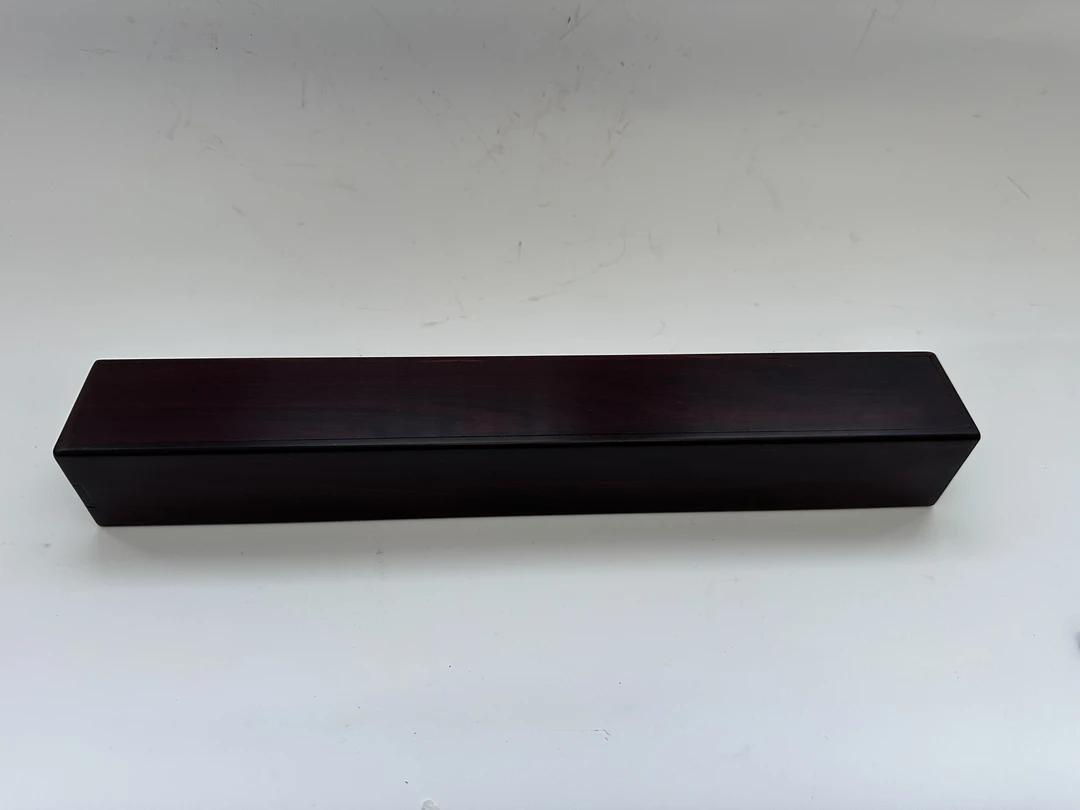 大叶紫檀机关扇盒 37×5×5