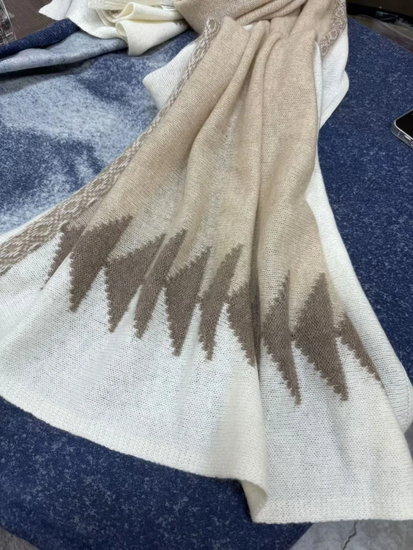 羊绒【大披肩】70*200针织经典围巾