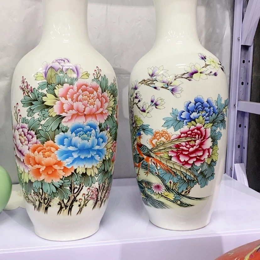 【闪购商品】陶瓷瓶2个高47厘米的