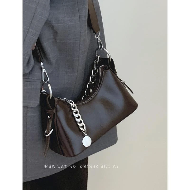 高级质感小众腋下包包女2025新款时尚链条手提包百搭单肩斜挎包