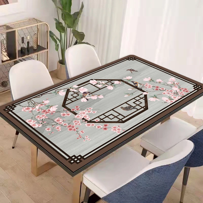 轻奢高级感TPU皮革桌垫茶几桌垫防油防水防烫现代简约书桌餐桌垫