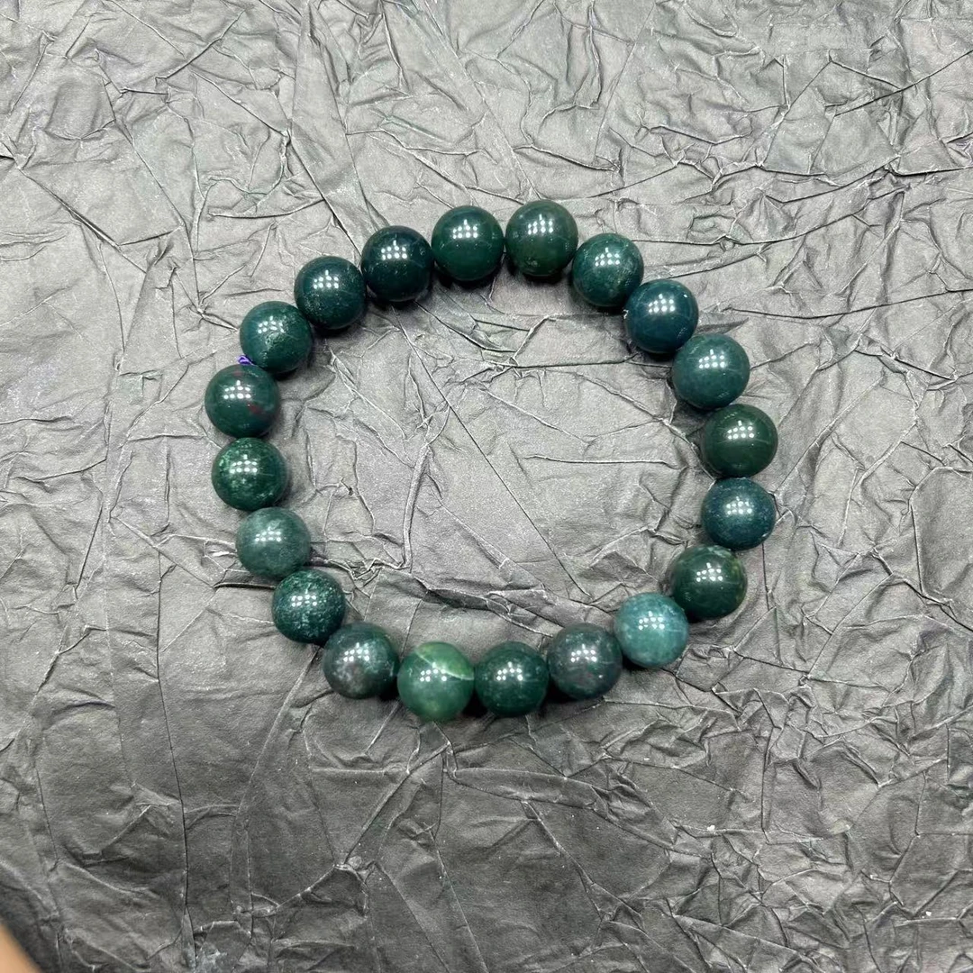 老四精选  绿舒圆珠手串