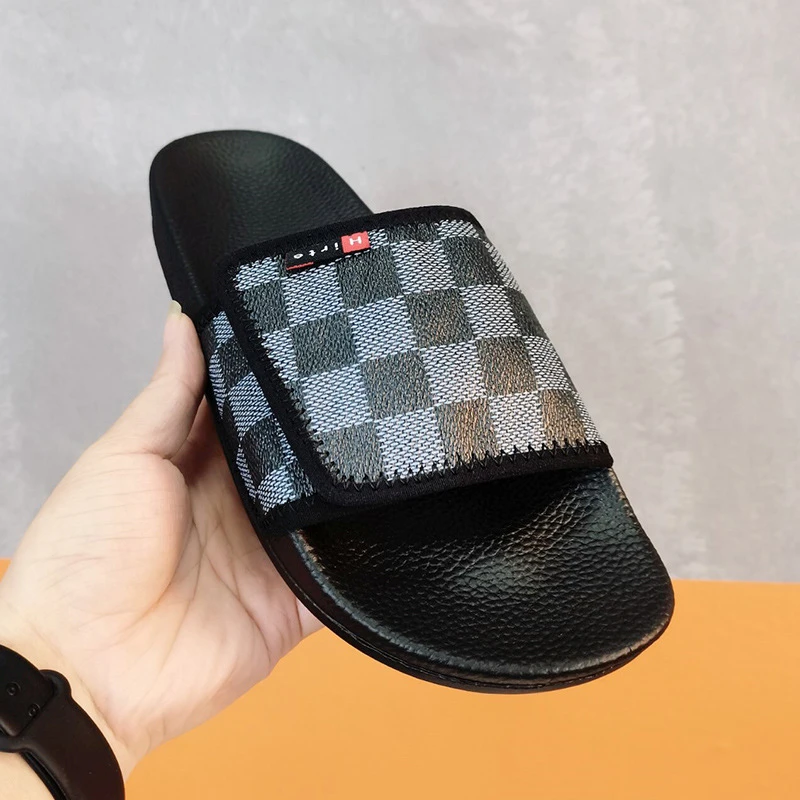 拖鞋男潮牌夏季外穿小众高级感魔术贴防滑外出沙滩一字拖