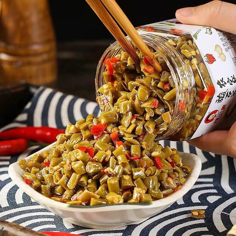 辣小董自制酸豆角湖南特产下饭菜香辣豇豆开胃咸菜泡菜瓶装