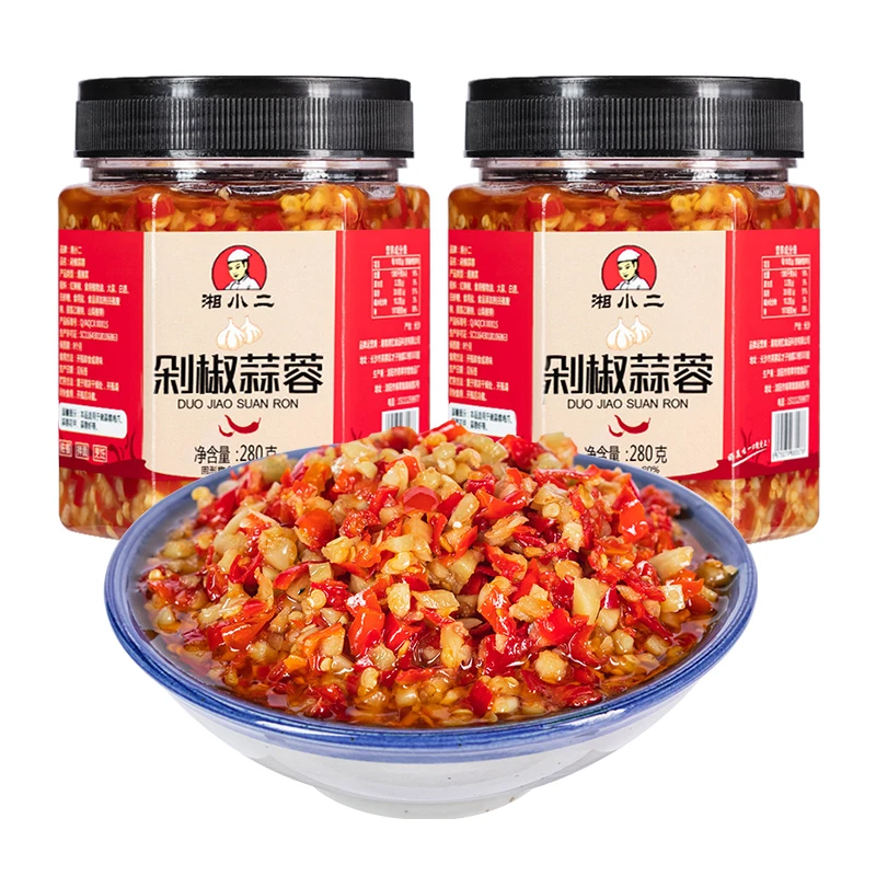 剁椒蒜蓉280g超辣爆辣特辣开胃下饭拌饭拌面调味料