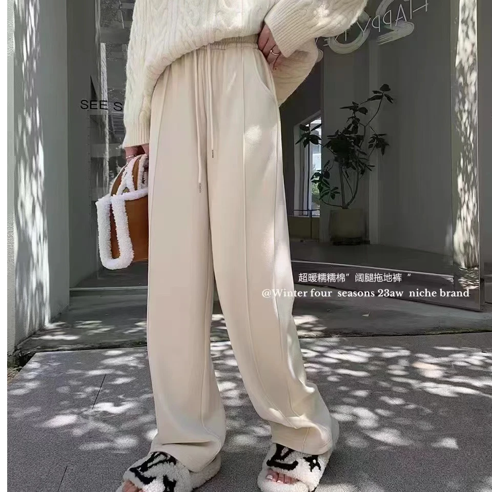 A3340-【敏敏大牌折扣女装】-敏敏严选加厚羊绒糯米裤-15683053