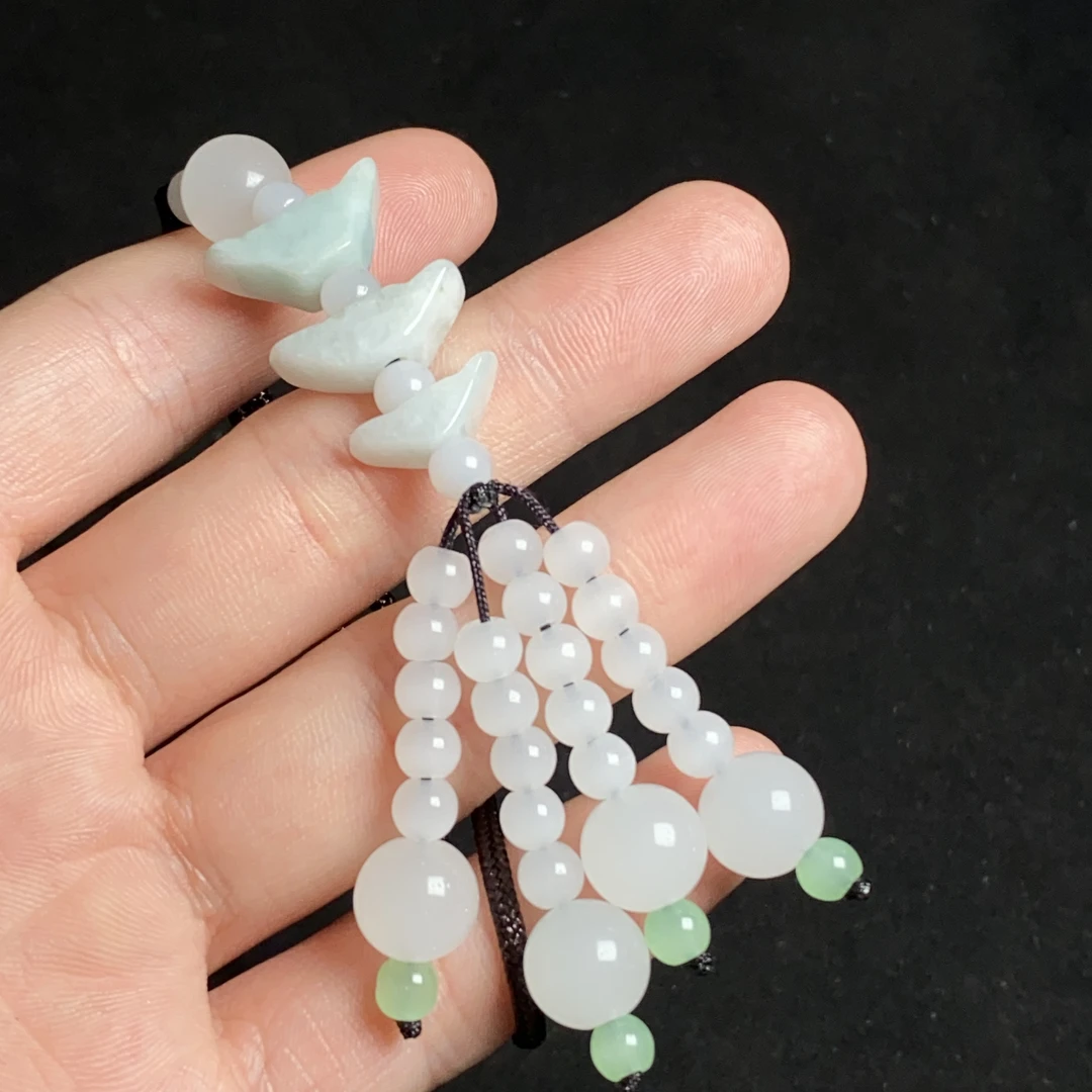 喜玉祥天然缅甸A货翡翠元宝挂件（多样性发一件）