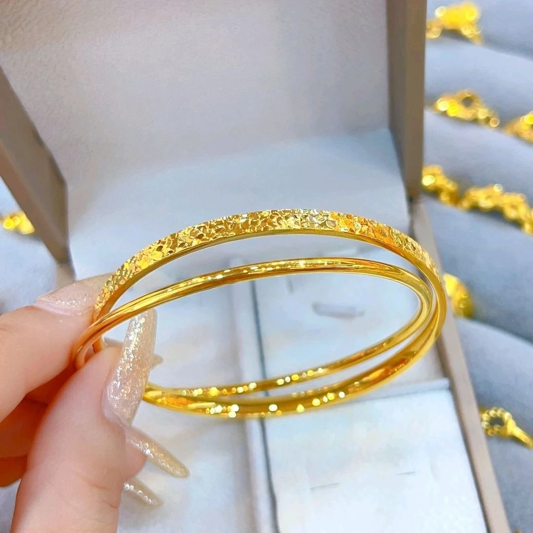 合金手镯    亮面  双环  叠戴手镯《点进去选款式》