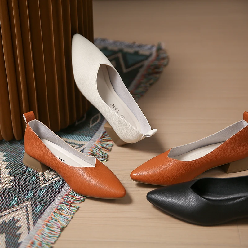 2024荔枝纹百搭气质夏季新款简约软低软面舒适轻便小单鞋凉鞋582