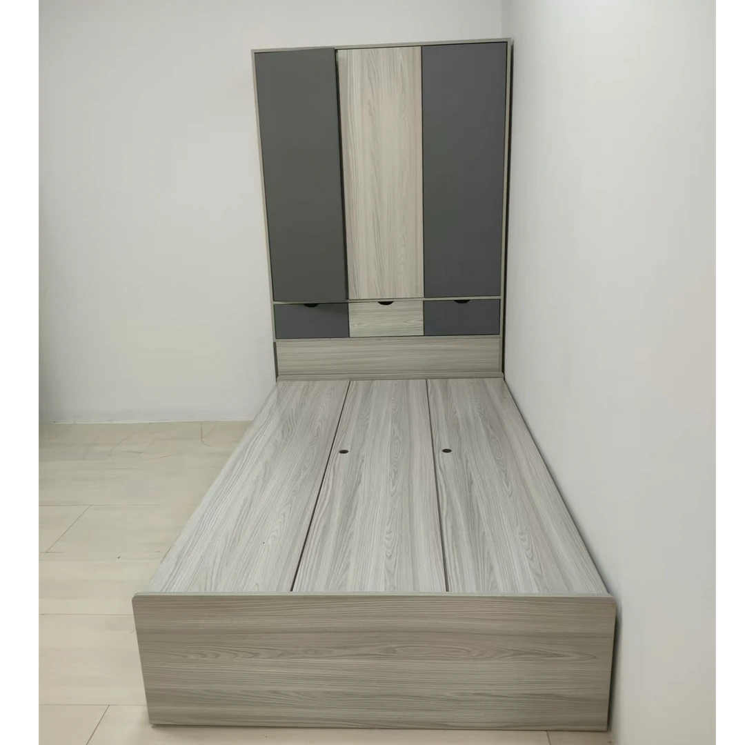 一体组合床现代简易定制北欧儿童床榻榻米床衣柜床一体