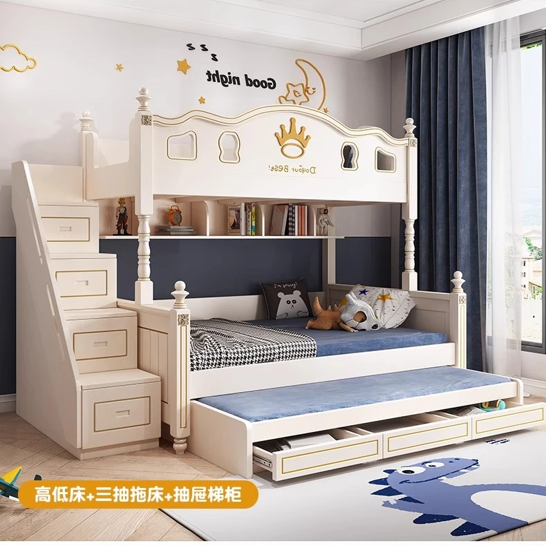 儿童床上下床双层床男孩高低床母子床双人床小户型上下铺两层床